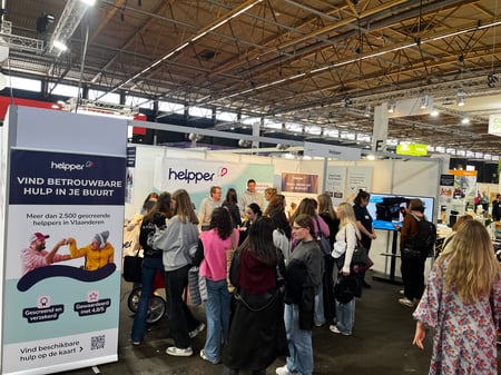 Veel bezoekers op onze stand